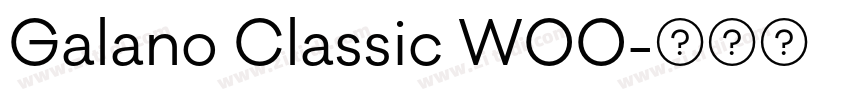 Galano Classic W00字体转换